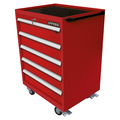 Urrea MP-Series Roller Cabinet, 5 Drawer, Red, Steel, 28-1/2 in W x 40-1/2 in D x 22 in H MP28M5